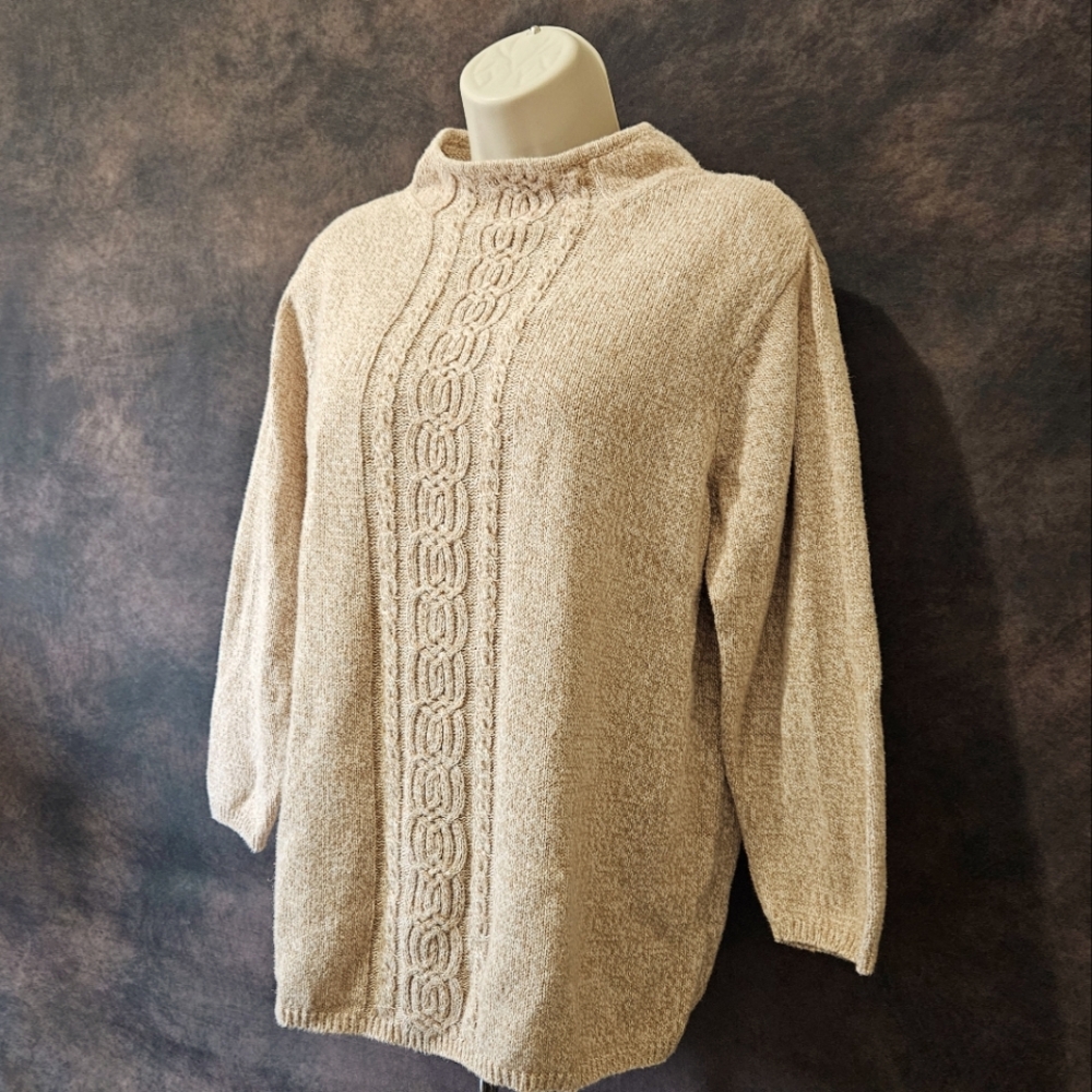 Dockers 3/4 Sleeve Cable Knit Sweater - Picture 8 of 12